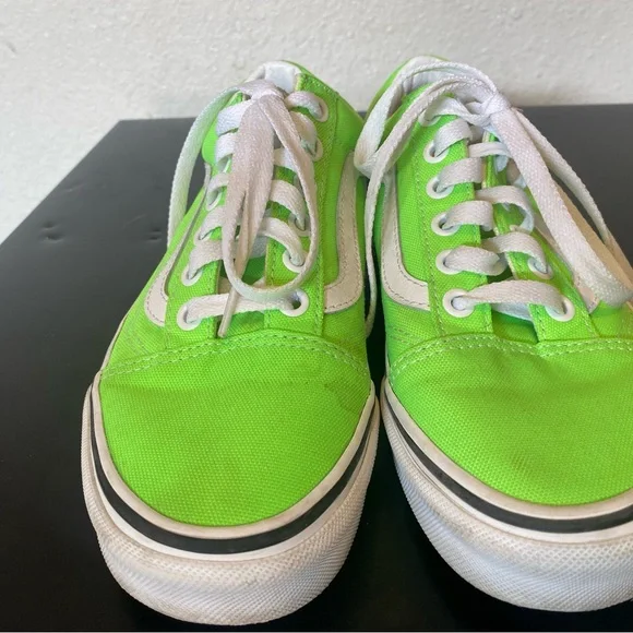 Neon green vans in perfect condition only worn once and are like new :) - Picture 11 of 11